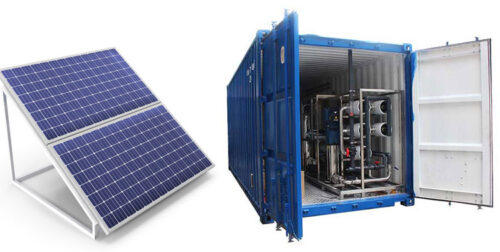 solar powered mobile water treatment system