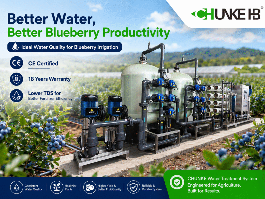irrigation water quality for blueberries